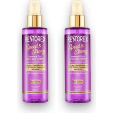 Defne Store Speed & Strong Sıvı Saç Kremi – Kolajen & Biotin Içerikli, Durulanmayan, Anında Tarama & Parlaklık, Isı Koruyucu, 200 ml (2 Paketi)