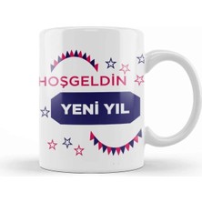 Dekado Yılbaşı Yeni Yıl Konseptli Mutlu Yıllar Hediye 010 Kupa Bardak Porselen
