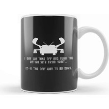 Dekado Say We Take Off Aliens Kupa Bardak Porselen