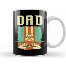 Dekado Retro Airplane Pilot Dad Plane Aviation Father Kupa Bardak Porselen