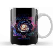 Dekado Sri Yantra Sri Chakra Kupa Bardak Porselen