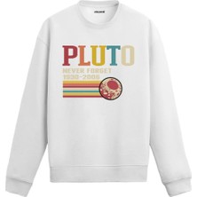 Colermi Plüton Temalı "unutma" Mesajlı Sweatshirt