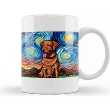 Dekado Fox Red Labrador Night Kupa Bardak Porselen
