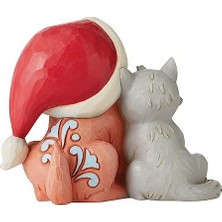 Defne Store Jim Shore Heartwood Baba Şapkalı Kedi Yavrusu Figürü, 11.1 Cm, Çok Renkli