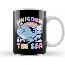 Dekado Cute Unicorn Of The Sea Narwhal Rainbow Kupa Bardak Porselen