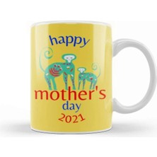 Dekado Mothers Day 2021 Cute Mom Kupa Bardak Porselen