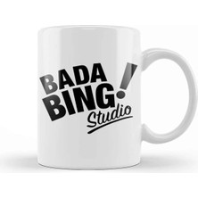 Dekado Bada Bing Black Kupa Bardak Porselen