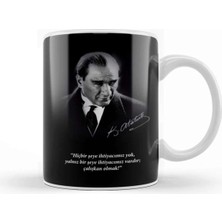 Dekado Mustafa Kemal Atatürk Söz Kupa Bardak Porselen
