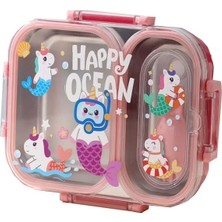 Vagonlife Paslanmaz Çelik Lunchbox – Sızdırmaz Kapaklı, Sağlıklı ve Dayanıklı Yemek Saklama Kabı VGN-7163 Pembe