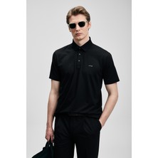Lufian Hudson Smart Erkek Polo Tişört Siyah