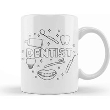 Dekado Dentist Diş Kupa Bardak Porselen