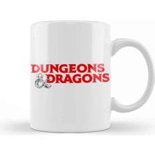 Dekado Dungeons And Dragons Logo Kupa Bardak Porselen