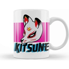 Dekado Kitsune Anime Illustration Kupa Bardak Porselen