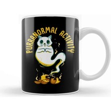 Dekado Funny Purranormal Activity Ghost Cat Halloween Kupa Bardak Porselen