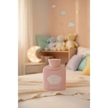 Miniso Lisanslı Hayvan Serisi Sıcak Su Torbası – 500 ml Pembe Peluş Kılıflı Termofor