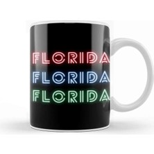 Dekado Florida Love Vintage Retro Rainbow Kupa Bardak Porselen