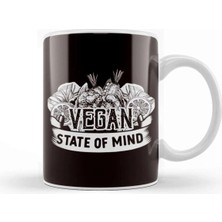 Dekado State Of Vegetarian Mind Vegan Veganism Animal Rights Veggie Kupa Bardak Porselen
