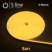 Uravas Store Amber Sari Seri̇t LED12V 2835 Neon 120D.5METRE