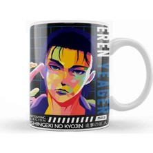 Dekado Attack On Titan Eren Yeager Kupa Bardak Porselen