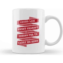 Dekado Rugby England Swing Low Sweet Chariot Banner Kupa Bardak Porselen