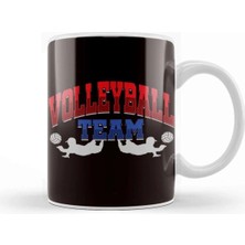 Dekado Volleyball Squad Player Coach Team Ball Sports Athlete Game Kupa Bardak Porselen