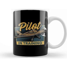 Dekado Funny Pilot In Training Please Wait Airplane Pilot Kupa Bardak Porselen