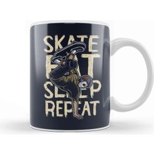 Dekado Skate Eat Sleep Repeat Kupa Bardak Porselen