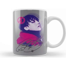Dekado Bigbang Gdragon White Kupa Bardak Porselen