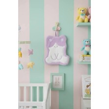 Miniso Lisanslı Hayvan Serisi El Havlusu – Mor Renkli 18X22 cm Küçük Mutfak Banyo Havlusu