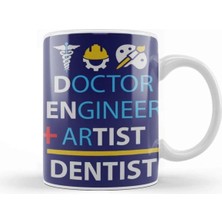 Dekado Doctor Engineer Artist Dentist 05 Kupa Bardak Porselen