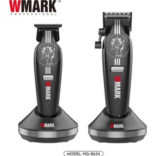 Wmark NG-8634KIT Profesyonel Berber Seti | 9000 Rpm, Kademesiz Hız, Clipper + Trimmer Set
