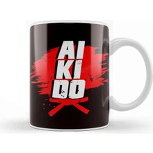 Dekado Aikido Master Fighter Martial Arts Fight Coach Self Defense Kupa Bardak Porselen