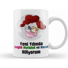 Dekado Yeni Yıl Hediyesi Mutlu Yıllar 06 Kupa Bardak Porselen