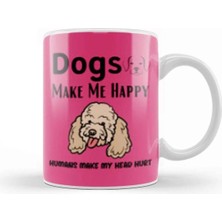 Dekado Funny Dog Lover Gift For Men Kupa Bardak Porselen