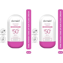 Defne Store Pink Power Tone Up Sun Fluid Cream 50+Spf 60 gr (2 Paketi)