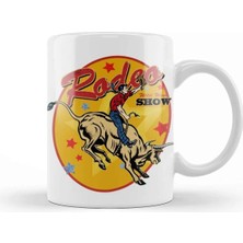 Dekado Rodeo Cowboy Kupa Bardak Porselen