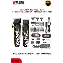 Wmark NG-8631 Profesyonel Saç ve Sakal Kesme Makinesi Kit | 9000 Rpm Güçlü Motor