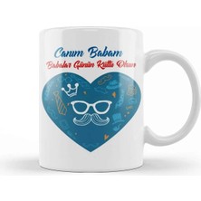 Dekado Babalar Günü Babaya Hediye 056 Kupa Bardak Porselen