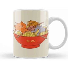 Dekado Ramen And Cats Kupa Bardak Porselen