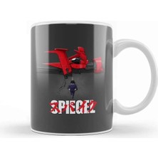 Dekado Cowboy Bebop Spiegel Kupa Bardak Porselen