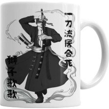 Dekado Roronoa Zoro One Piece Kupa Bardak Porselen