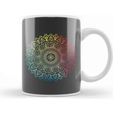 Dekado Colorful Boho Mandala In Rainbow Look Kupa Bardak Porselen