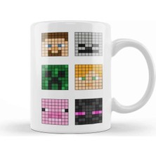 Dekado Minecraft Famous Characters 01 Kupa Bardak Porselen