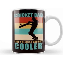 Dekado Cricket Dad Father Cricketer Bowler Pitch Sports Kupa Bardak Porselen