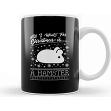 Dekado All I Want For Christmas Is A Hamster Knit Pattern Kupa Bardak Porselen