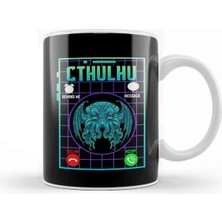 Dekado Funny The Call Of Cthulhu Dark Occult Goth Pun Kupa Bardak Porselen