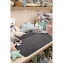 Miniso Lisanslı Düz Renkli Peluş Zemin Paspası – Gri 40X60 cm Banyo Oda Küçük Halı