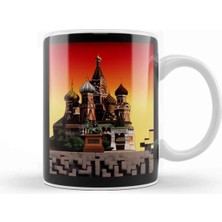 Dekado Tetris Kremlin Rusia Retro Kupa Bardak Porselen