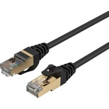 Uravas Store Cat7 3 Metre Ethernet Kablosu - 10GBPS Yüksek Hız, 600MHZ Bant Genişliği, Çift Koruma (Stp), Altın