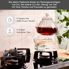 Defne Store Lori Borosilikat Cam Çaydanlık